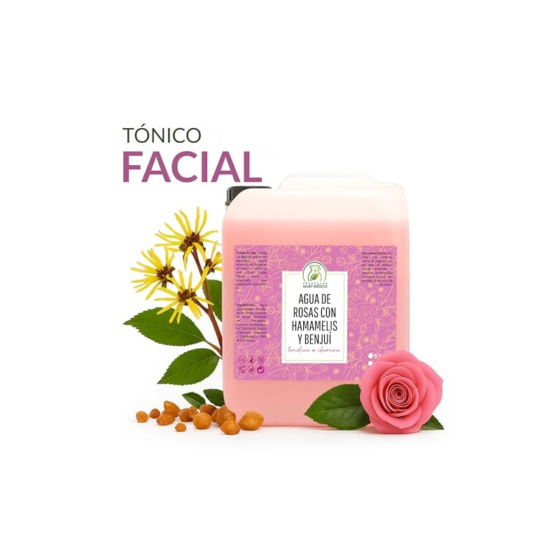 Agua De Rosas Con Hamamelis Y Benjuí Tónico Facial Productos