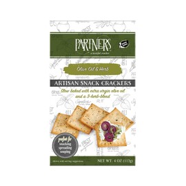 Partners Olive Oil & Herb Crackers, 4 Ounce Unit