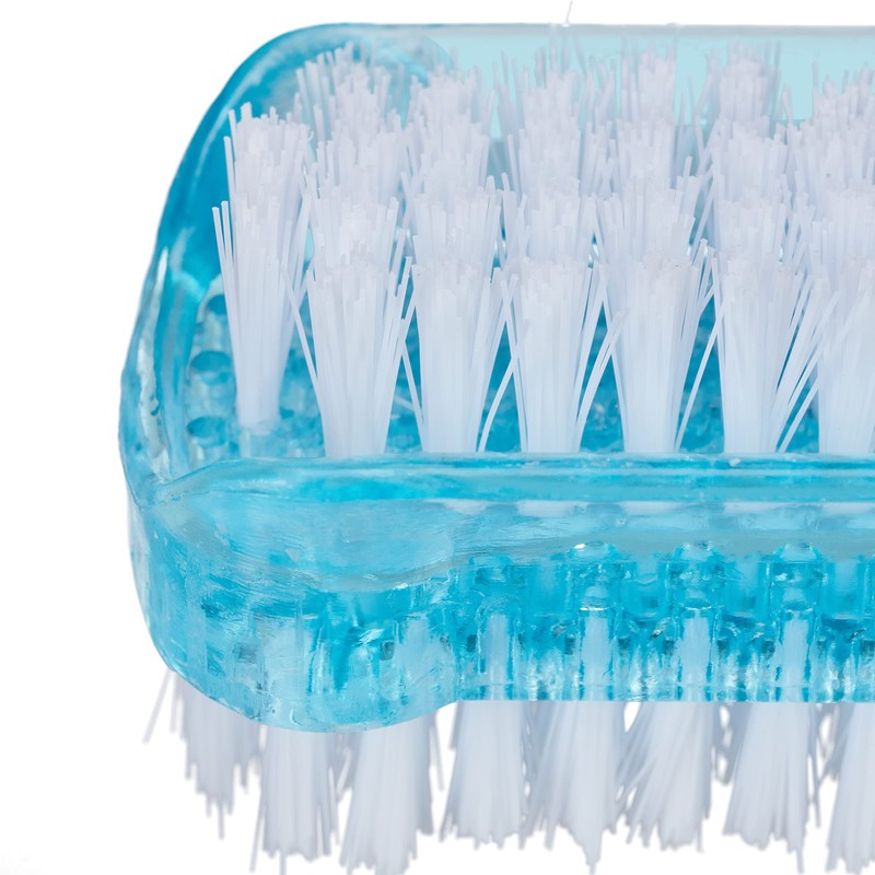 Relaxdays Nail Brush Set of 8 Double-Sided Hand Brush with