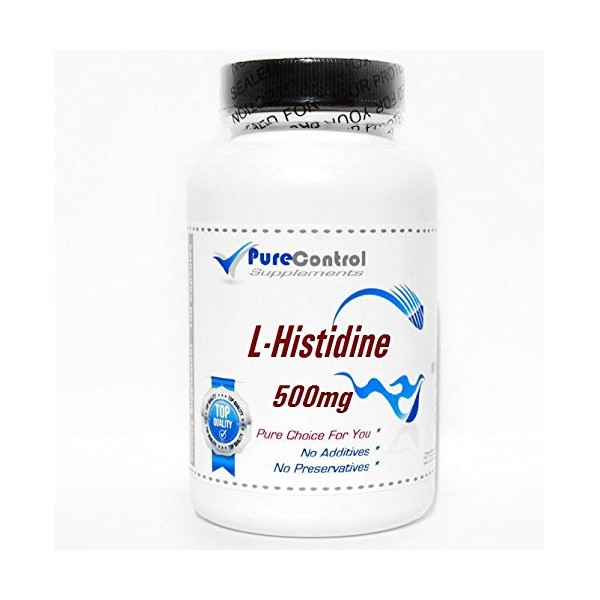 L-Histidine 500mg // 200 Capsules // Pure // by PureControl Supplements