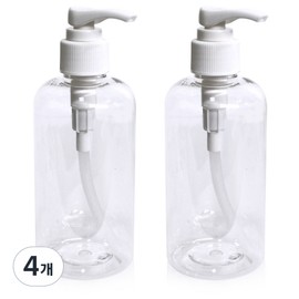 TRAVEL BUDDY Cosmetics Lotion Pump R Container Empty Bottle 300ml BK-3, 4 pcs / TRAVEL BUDDY 화장품 로션펌프 R용기 공병 300ml BK-3, 4개