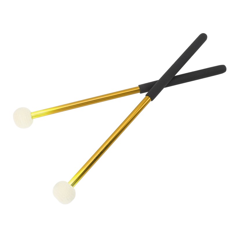 2 Pcs Timpani Mallet Soft Wool Felt Head Anti Slip