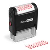 ExcelMark SCANNED Self-Inking Rubber Stamp - Red Ink (A1539)