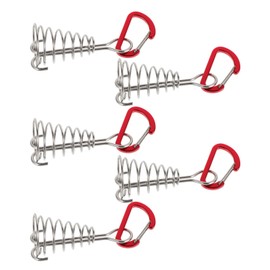 Kisangel Tent Platform Stakes 5pcs Windproof Aluminium Alloy Anchor Pegs Deck Tie Down Tent Stakes Buckles