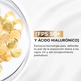 L'Oréal Paris Protector Solar Diario Anti-Brillo FPS50+ UV Defender Tono Claro, 40g