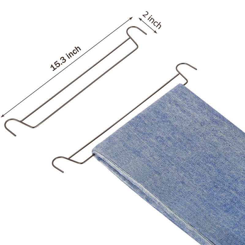 Pant Hangers for Rolling Pants Trolley 30 PCS, Bronze (Only