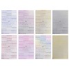 LANODO 8 Pcs Nail Stickers Alphabet 3D English (8 Colors)