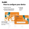 KuWFi Data Only Sim Card for 4G Outdoor Camera, 4G