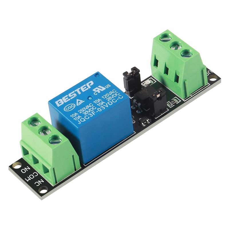 AITRIP 8 Pack 3V 1 Channel Relay Power Switch Module