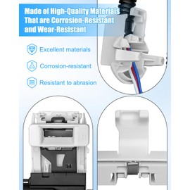 Washer Lid Lock Assembly Compatible with Whirlpool Maytag MVWC565FW0 WTW4616FW0 WTW4616FW1 and more Replace W11307244 W10682535 W10838613, Washer Lid Latch