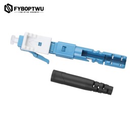 fyboptwu - 10 pcs LC Singlemode Fiber Optic Quick Assembly Connector Fiber Optic Fast Connectors Singlemode 9/125 Mechanical Connectors Adapter for 0.9/2.0/3.0/2.0 * 3.0mm Singlemode Fiber Cable