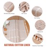 Vonabem Table Cloth Tassel Cotton Linen Table Cover for Kitchen