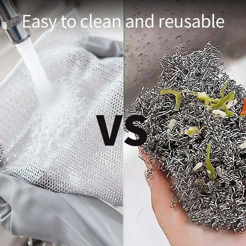 Wire dishwashing rag，Non Scratch Wire Dishcloth Multipurpose Wire dishwashing Rags