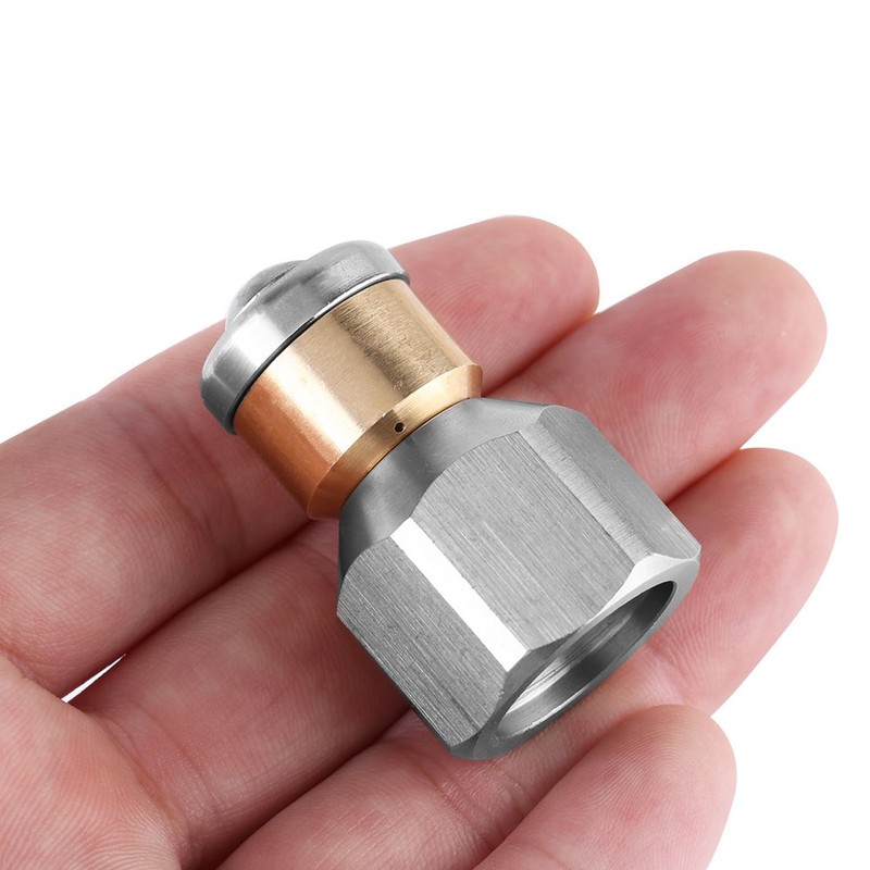 Stainless Steel SS304 Rotating Drain Blaster Cleaning Nozzle Sewer Jetter