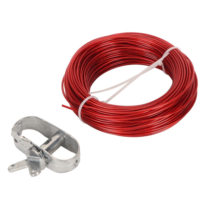 150ft Pool Cover Cable with Rustproof Aluminum Winch for Above