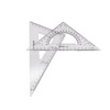 Pack of 2 Transparent Triangle Ruler Set Square:30/60 Degree &