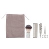 4pcs Beard Trimming Comb Brush Kit Portable Hair Trimming Rust