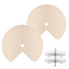 2 PCS Lazy Susan Shelf Liner,Silicone Waterproof Shelf Cabinet Liner,Non