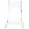 Plymor Clear Acrylic Flat Back Easel with Shallow Support Ledges,