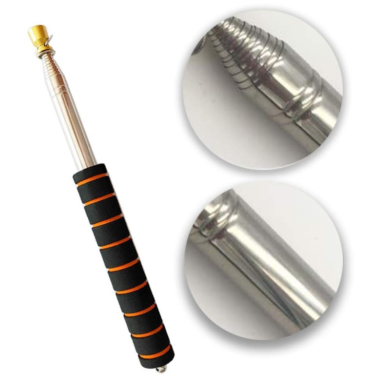 Stainless Steel Telescopic Flagpole Extendable Guide Flag Pole with Anti-Slip