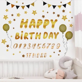 Fujitoya M0428 Wall Sticker Birthday Balloons Children's Room Baby Decoration Wall Decor Wall Decor