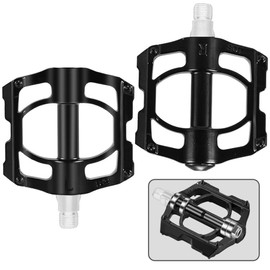 WANJICHENRUI Bicycle Pedals, Flat Pedals, Highway Bicycles, Cross Country Bicycles Acceptable Aluminum Alloy Bearing Pedals, Lightweight Anti-Slip (2 Pieces)
