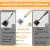 BelleFlair Stainless Steel Meat Chopper, 28 cm Mince Masher with
