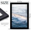Fisnish 24x36 Poster Frame Black, Poster Frames 24 x 36