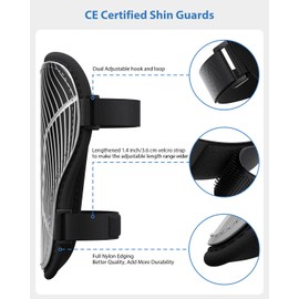Shin Pads Boys CE Certified Airsfish Kids Football Shin Guards Breathable Non Slip Extended Adjustable Straps Lightweight Soccer Shin Pads for Boys Girls Teens Leg Calf Protective Gear