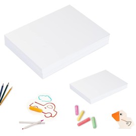 Sketch Drawing Paper 200 Sheets Art Craft Paper for Kids, School Easel Arts Supplies, White Coloring Doodle Paper