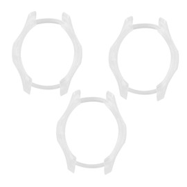 GRIRIW 3pcs Transparent Watch Protective Cases for Smart Watch Full Coverage Frame Cover Anti-Scratch Easy Access to Buttons and Ports