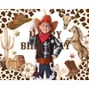 Caaerttply Western Cowboy Happy Birthday Backdrop for Photography Wild West