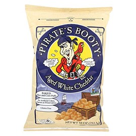 Pirate Brands PIRATES Booty Aged White Cheddar Rice & Corn Snack 10 Oz