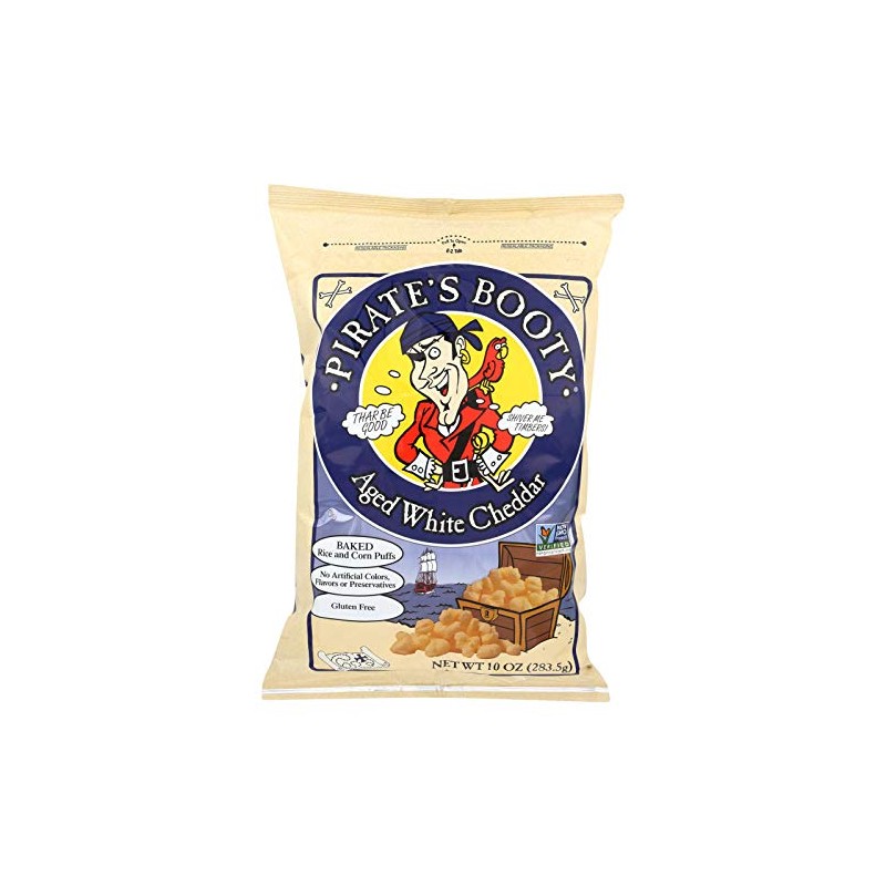 Pirate Brands PIRATES Booty Aged White Cheddar Rice & Corn