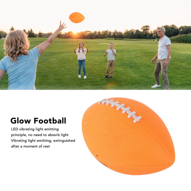 Glow in The Dark Football LED Light Up Rugby Glowing