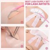 Lash Clusters Kit with Lash Mannequin Head & Eyelash Tweezers,