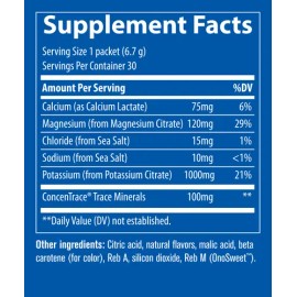 Trace Hydro Pak Keto Potasio Hidratacion Energia 30 Pack Sfn                                                                                          