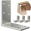 KOMOHOM （15-Pack） Heavy Duty 12-Gauge Galvanized Steel L Brackets, 3"x3"