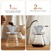 Pour Over Coffee Dripper，Reusable Stainless Steel Drip Cone Coffee Filter,