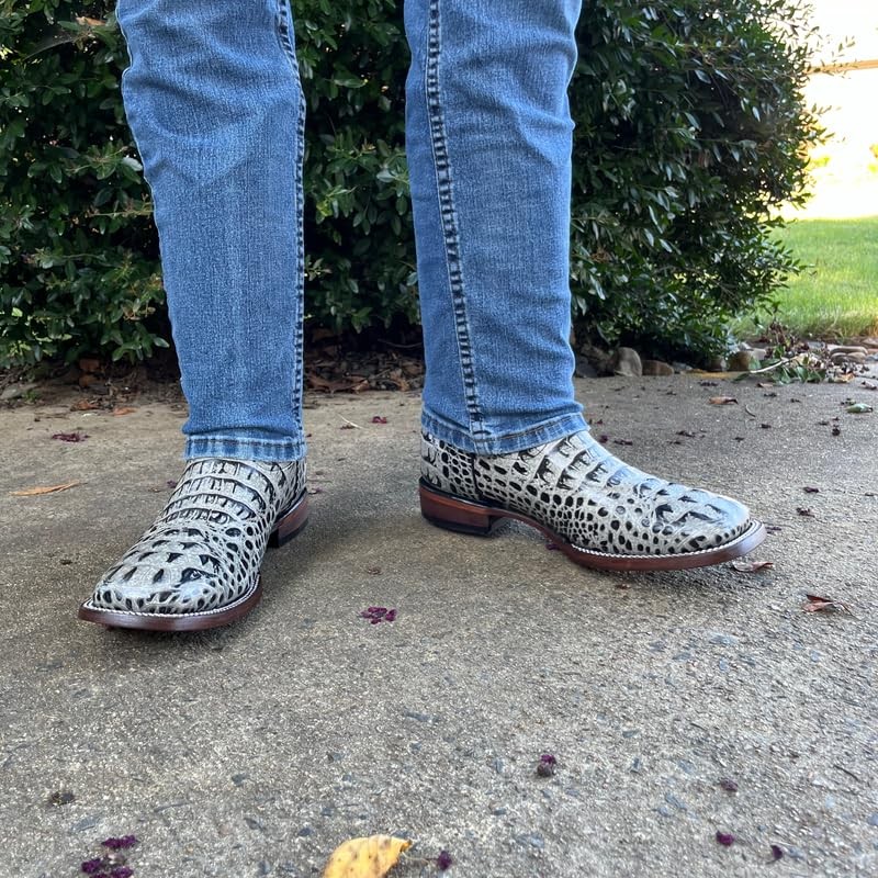 GadwallAR Men's Exotic Pattern Western Cowboy Square Toe Boots in