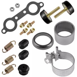Caltric Exhaust Muffler Silencer Kit for Polaris RZR 800 / S 800 / 4 800 EFI EPS 2008-12