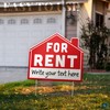 For Rent Sign with Stakes - 17" x 13" DS