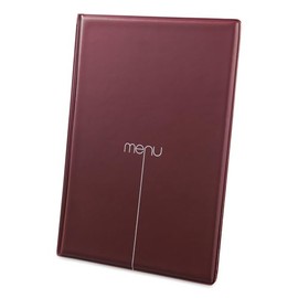 DAG Risto Menu A4 | 4+2 Envelopes | Colour Bordeaux , Non-Toxic PVC, 31.3 x 22.6 x 0.7 cm , 8 sheets