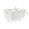 PacknWood 210BIO4- White Meal Box -Biodegradable Paper Meal Prep Containers,food