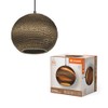 LEDVANCE Decorative Cardboard Ball Pendant Light Brown Corrugated Cardboard Light