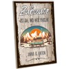 schilderkreis24: Rustic Wooden Sign - 'Zuhause ist da wo wir
