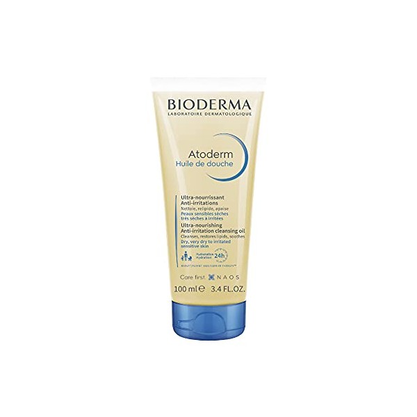 Bioderma - Atoderm - Shower Oil - Moisturizing and Nourishing Body and Face Wash - for Family with Very Dry Sensitive Skin
