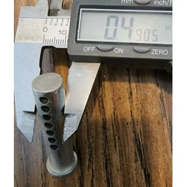 Unbranded Tiller Tine Clevis Pin 1/2" (.50) x 2" Steel Zinc Plated Multi-Hole