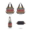 Women's Canvas Handbag Rainbow Design Tote Bag Large Capacity Shoulder