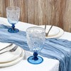 XUWAIDSGN Plastic Vintage Wine Glasses 13.5oz Reusable Embossed Goblet Glasses